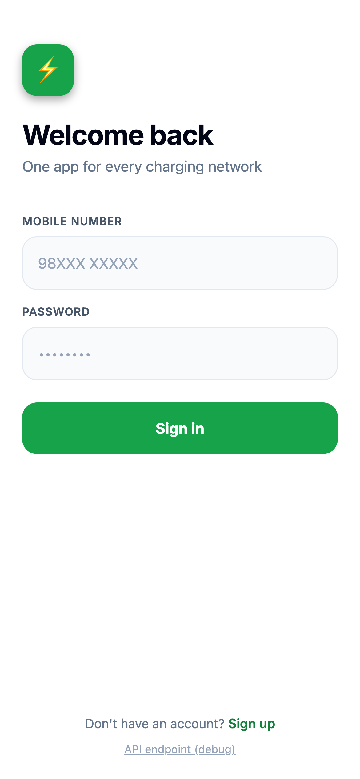 Sign in